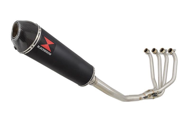 ZRX1200 ZRX 1200 Exhaust System with 400mm Oval Black Stainless