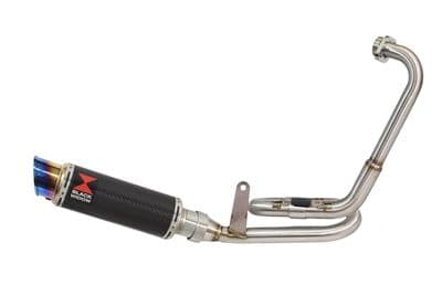 ZT 125 2020 - 2024 Exhaust System 230mm GP Round Carbon Blue Tip Silencer