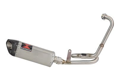 ZT 125 2020 - 2024 Exhaust System 300mm Tri Oval Stainless Carbon Tip Silencer
