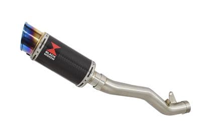 ZX10R 2011 - 2015 De Cat Pipe  Silencer 200mm Round Blue Tip Carbon