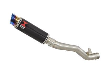 ZX10R 2011 - 2015 De Cat Pipe  Silencer 230mm GP Round Blue Tip Carbon