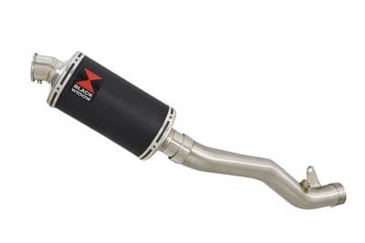 ZX10R 2011 - 2015 De Cat Pipe  Silencer 230mm Oval Black Stainless