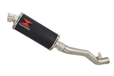 ZX10R 2011 - 2015 De Cat Pipe  Silencer 300mm Oval Black Stainless