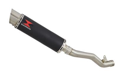 ZX10R 2011 - 2015 De Cat Pipe  Silencer 360mm GP Round Black Stainless