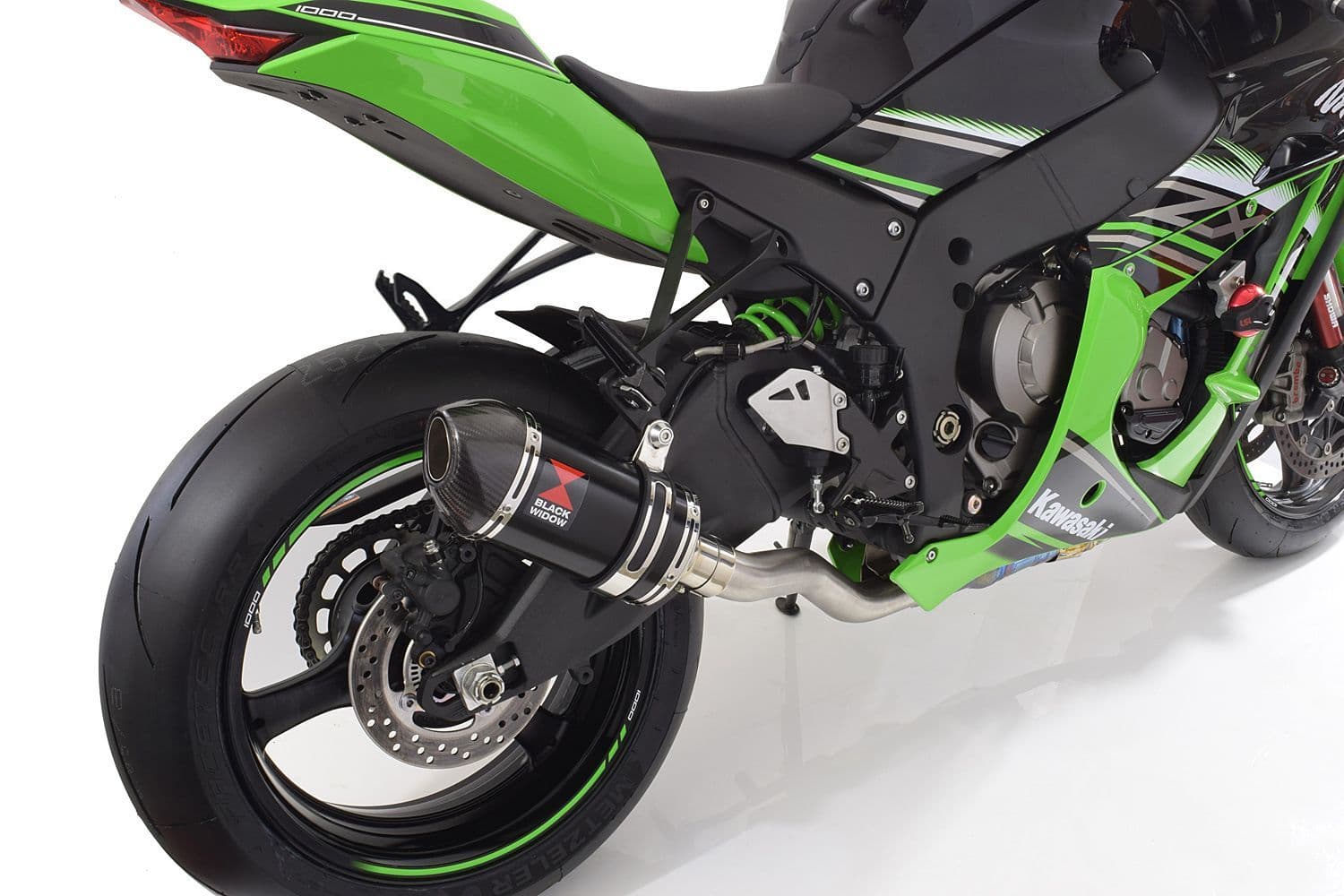 ZX10R 2016-2020 De Cat Pipe 200mm Oval Black Stainless Carbon Tip