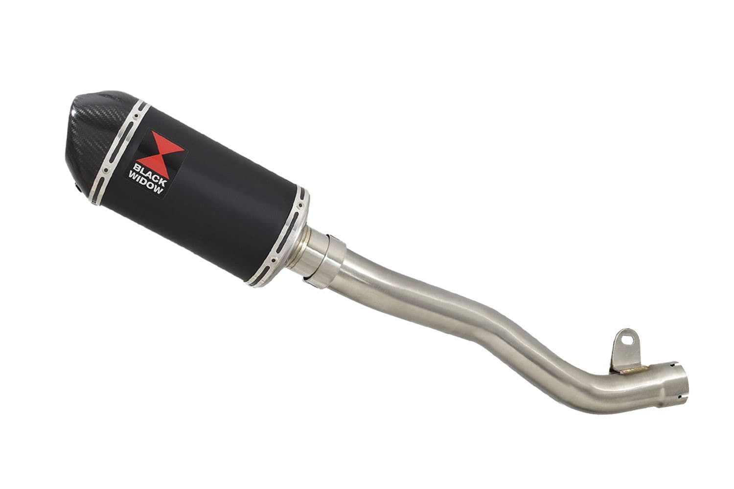 ZX10R 2016-2020 De Cat Pipe 200mm Oval Black Stainless Carbon Tip