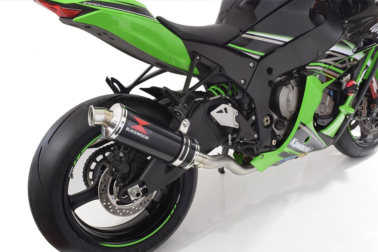 ZX10R 2016-2020 De Cat Pipe 300mm Round Black Stainless Silencer
