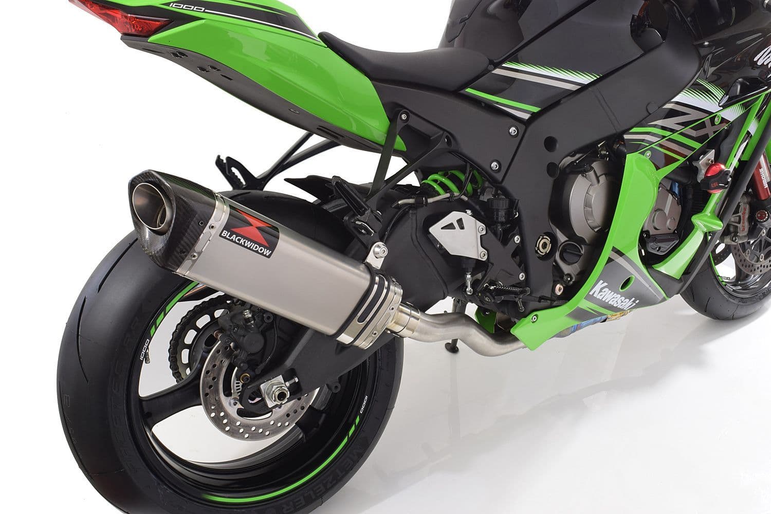 ZX10R 2016-2020 De Cat Pipe 350mm Tri-Oval Stainless Carbon Tip
