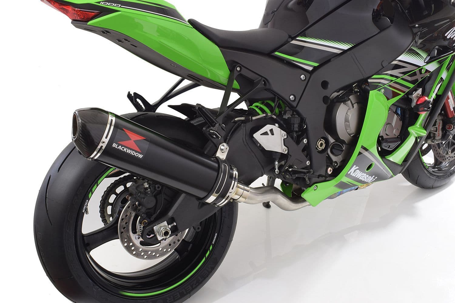 VORDVEN ブラックメタルBLACKL ZX10R 2016-2020 De Cat Pipe 400mm Oval Black Stainless Carbon Tip
