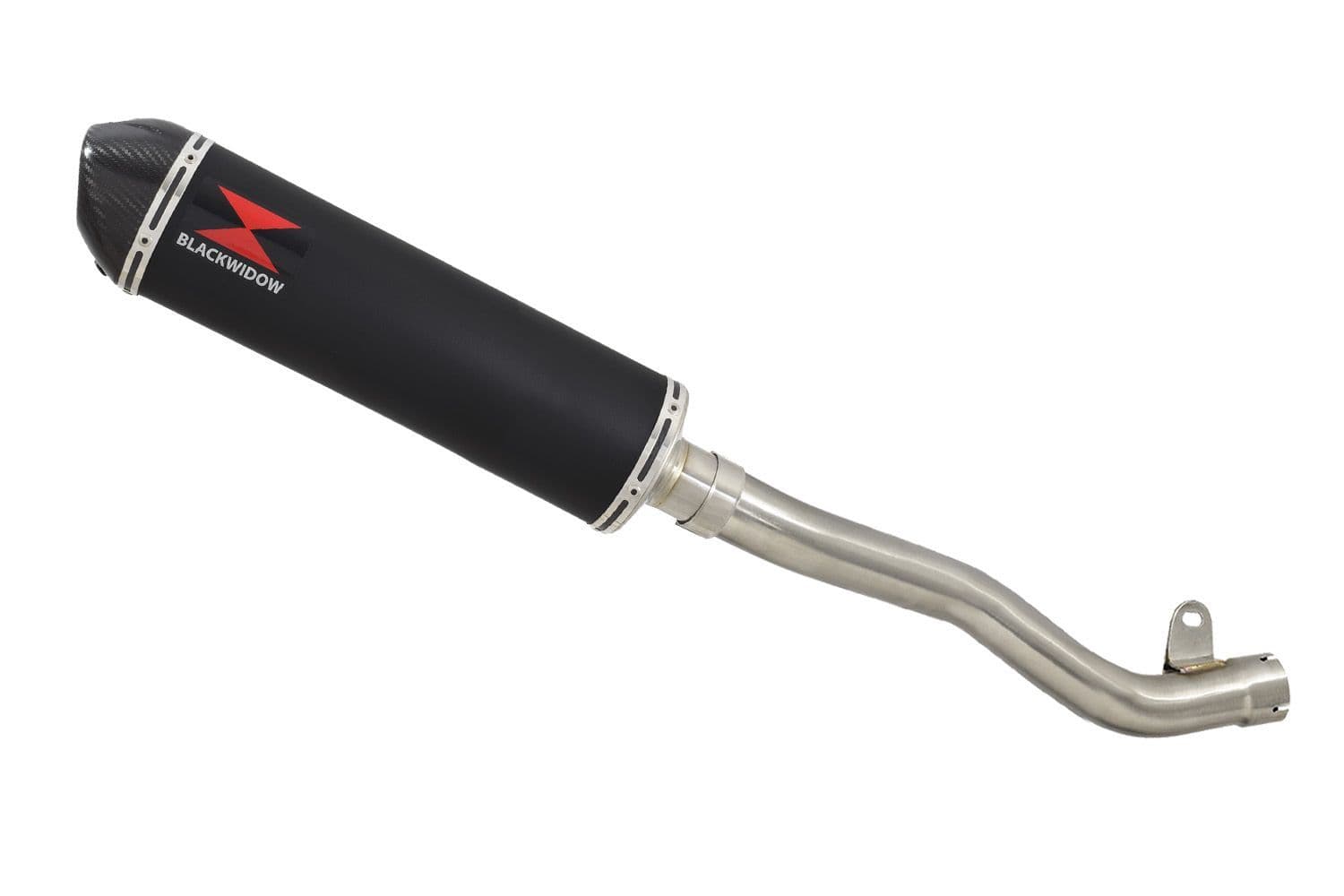 ZX10R 2016-2020 De Cat Pipe 400mm Oval Black Stainless Carbon Tip