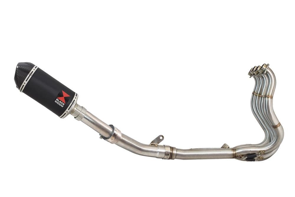 ZX10R ZX10R E8F E9F FAF 0810 De Cat Exhaust System 200mm Oval Black
