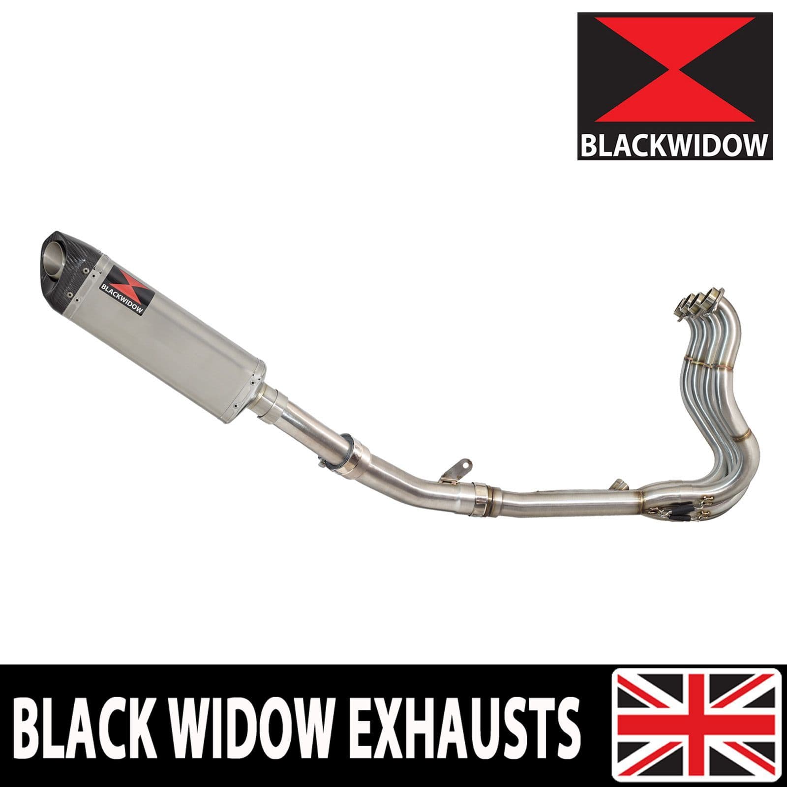 ZX10R ZX-10R E8F E9F FAF 08-10 De Cat Exhaust System 350mm Tri