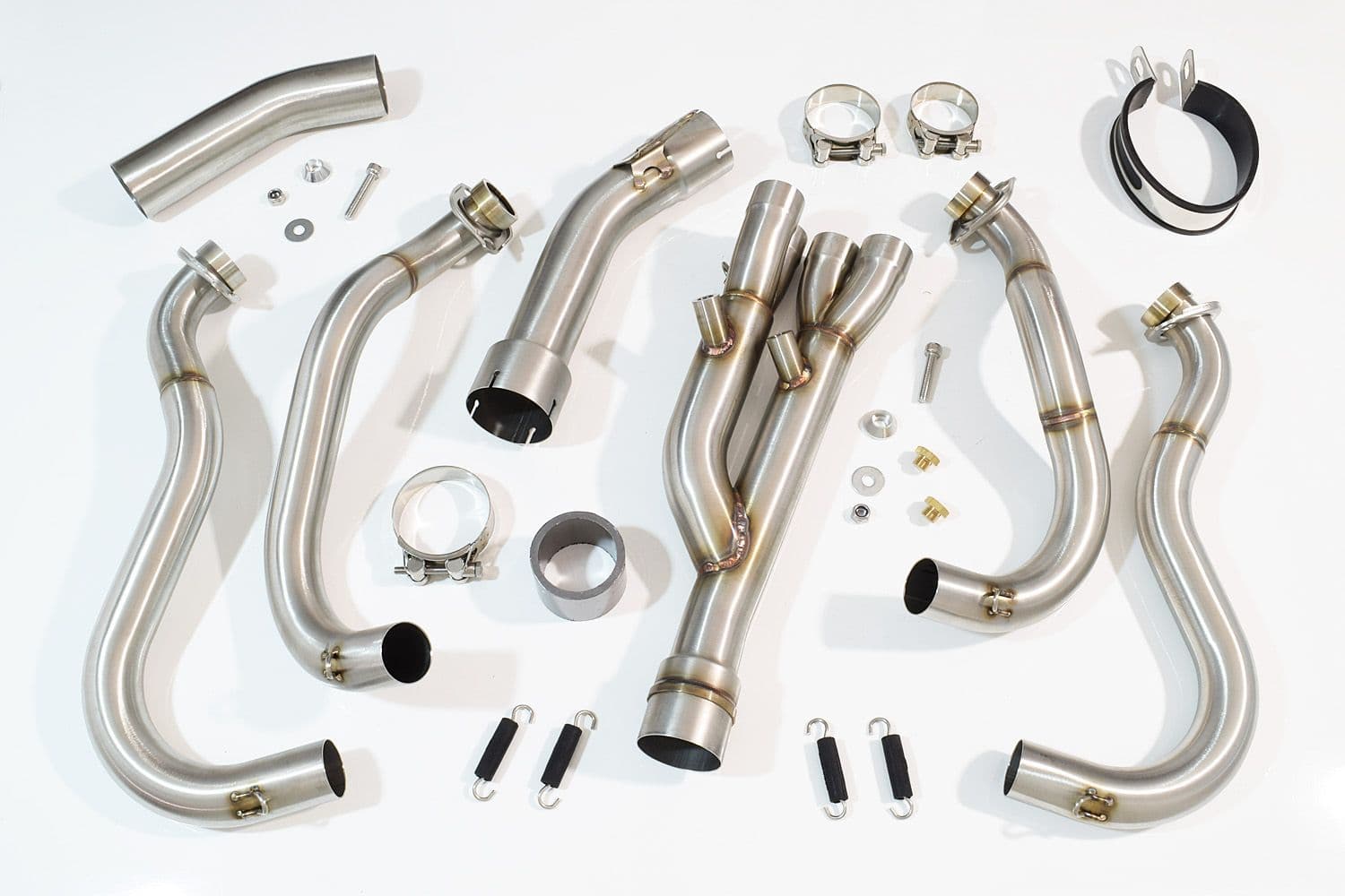 。。。 ZX10R ZX-10R E8F E9F FAF 08-10 De Cat Exhaust System 400mm
