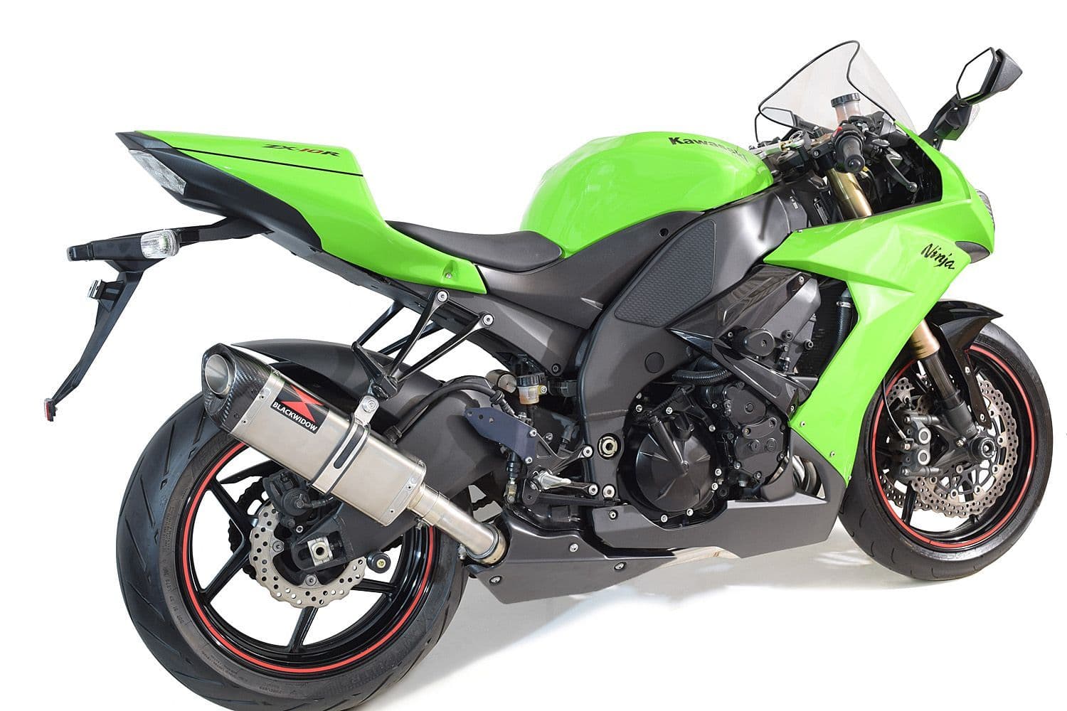 V　 ZX10R ZX-10R E8F E9F FAF 08-10 Exhaust Silencer 300mm Tri Oval