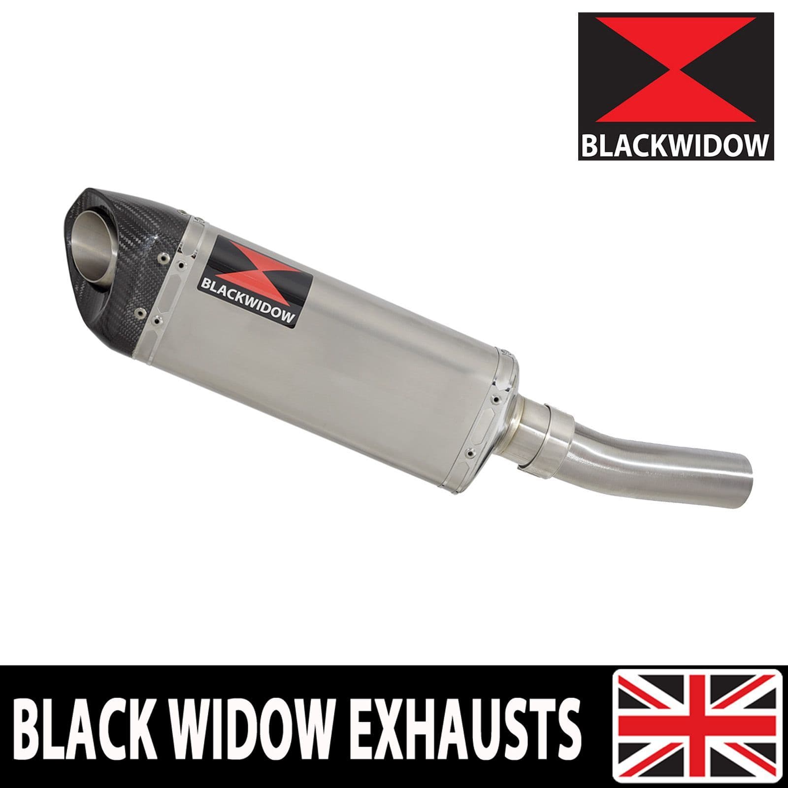 ZX10R ZX-10R E8F E9F FAF 08-10 Exhaust Silencer 300mm Tri Oval