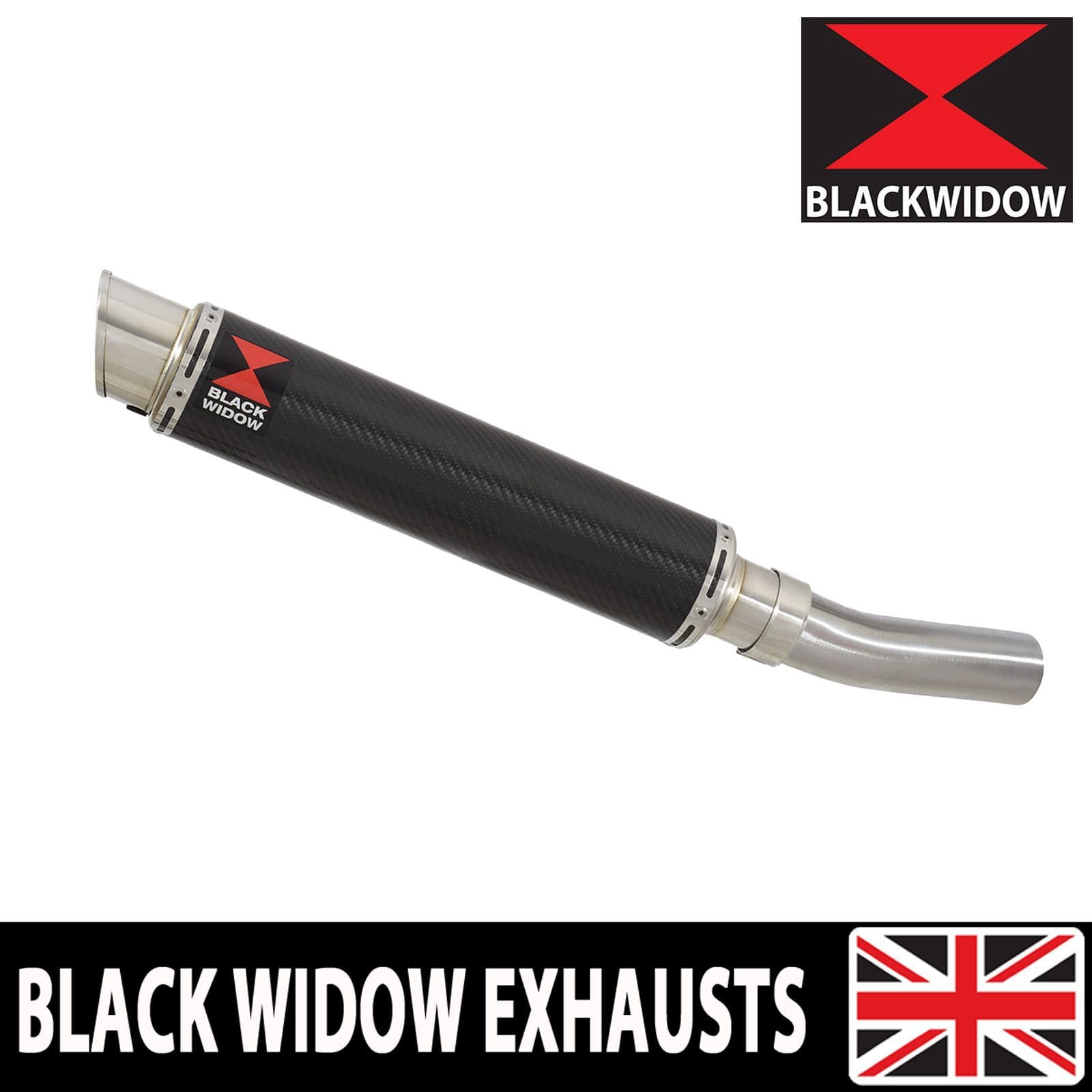 ZX10R ZX-10R E8F E9F FAF 08-10 Exhaust Silencer 350mm GP Round Carbon