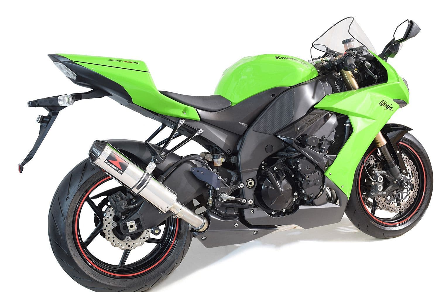 ZX10R ZX-10R E8F E9F FAF 08-10 Exhaust Silencer 370mm Round Stainless