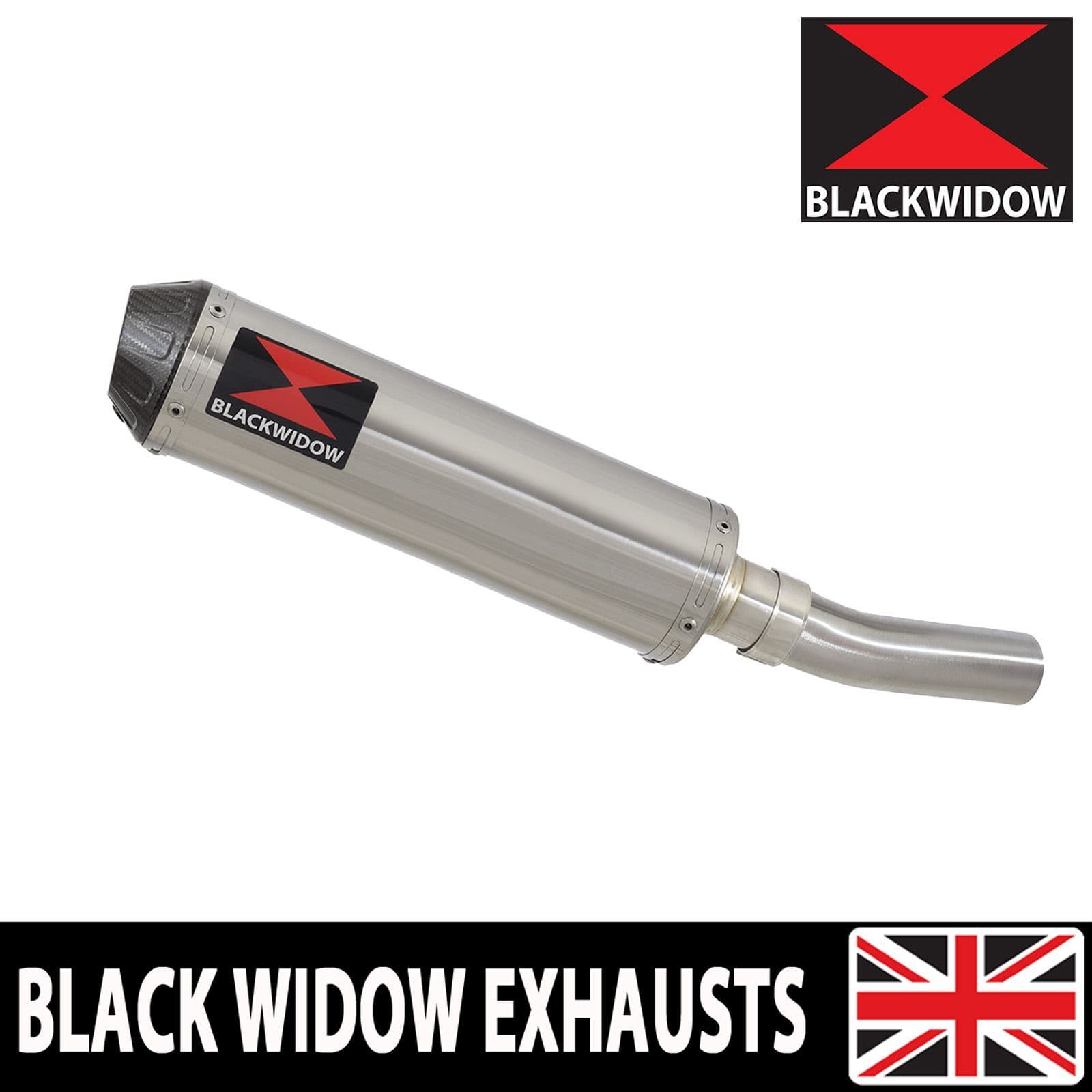 ZX10R ZX-10R E8F E9F FAF 08-10 Exhaust Silencer 370mm Round Stainless