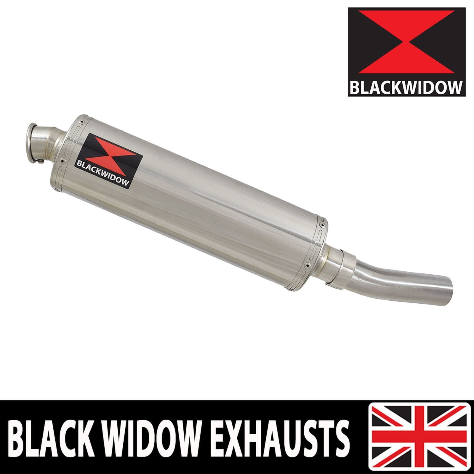 ZX10R ZX-10R E8F E9F FAF 08-10 Exhaust Silencer 400mm Oval Stainless
