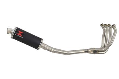 ZX12R ZX-12R Ninja 2000 - 2006 Exhaust System + 300mm Oval Black Stainless Silencer