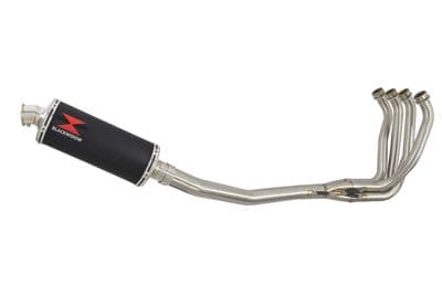 ZX12R ZX-12R Ninja 2000 - 2006 Exhaust System + 300mm Round Black Stainless Silencer
