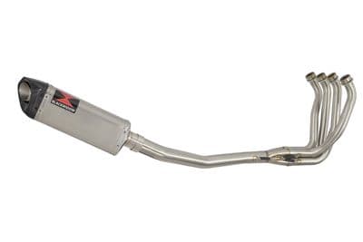 ZX12R ZX-12R Ninja 2000 - 2006 Exhaust System + 300mm Tri-Oval Stainless Carbon Tip Silencer