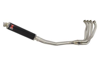 ZX12R ZX-12R Ninja 2000 - 2006 Exhaust System + 350mm Round Black Stainless Silencer