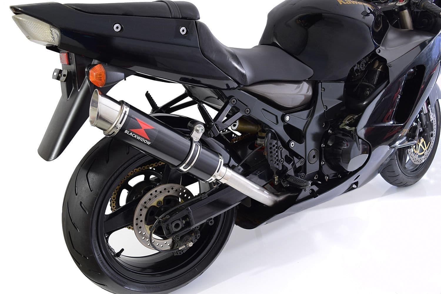 ZX12R ZX-12R Ninja 2000 - 2006 Exhaust System 360mm GP Round Black