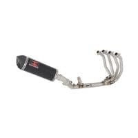 ZX4-RR ZX4-R 2023 - 2026 Exhaust Full System 300mm Oval Black Stainless Carbon Tip