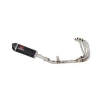 ZX4-RR ZX4-R 2023 - 2026 Exhaust Full System 300mm Oval Black Stainless Carbon Tip