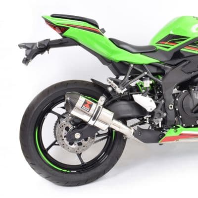 ZX4-RR ZX4-R 2023 - 2026 Exhaust Silencer 200mm Oval Stainless Carbon Tip