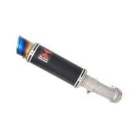 ZX4-RR ZX4-R 2023 - 2026 Exhaust Silencer 230mm GP Round Blue Tip Black Stainless
