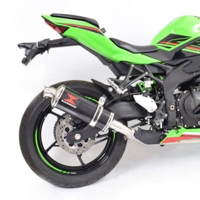 ZX4-RR ZX4-R 2023 - 2026 Exhaust Silencer 300 mm Oval Black Stainless