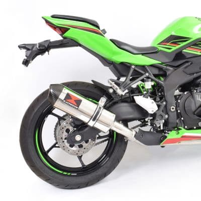 ZX4-RR ZX4-R 2023 - 2026 Exhaust Silencer 300mm Oval Stainless Carbon Tip