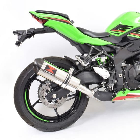 ZX4-RR ZX4-R 2023 - 2026 Exhaust Silencer 300mm Oval Stainless Carbon Tip