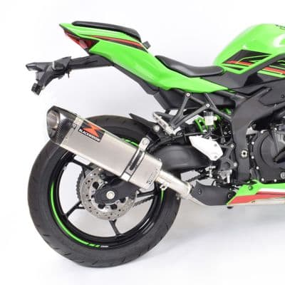 ZX4-RR ZX4-R 2023 - 2026 Exhaust Silencer 350mm Tri - Oval Stainless Carbon Tip
