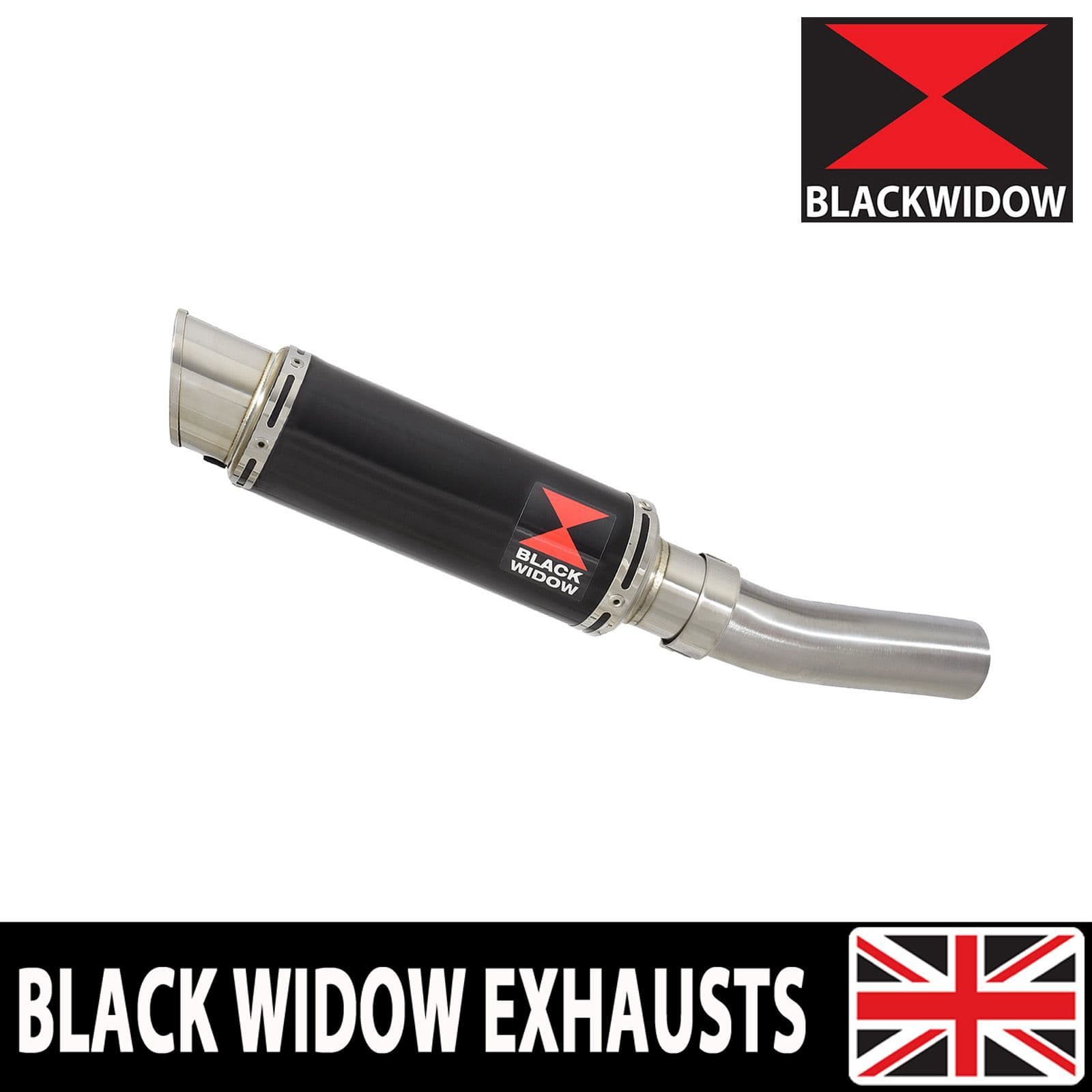 ZX636 ZX6R 2024 - 2025 Exhaust 230mm GP Round Black Stainless Silencer