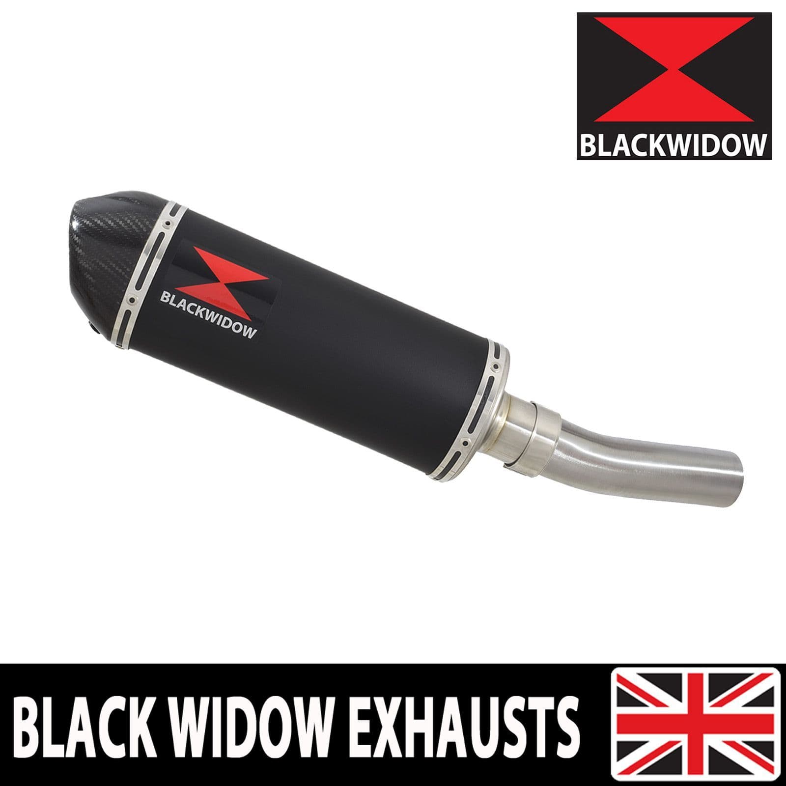 ＄＄＄ ZX636 ZX6R 2024 - 2025 Exhaust 300mm Oval Black Stainless Carbon