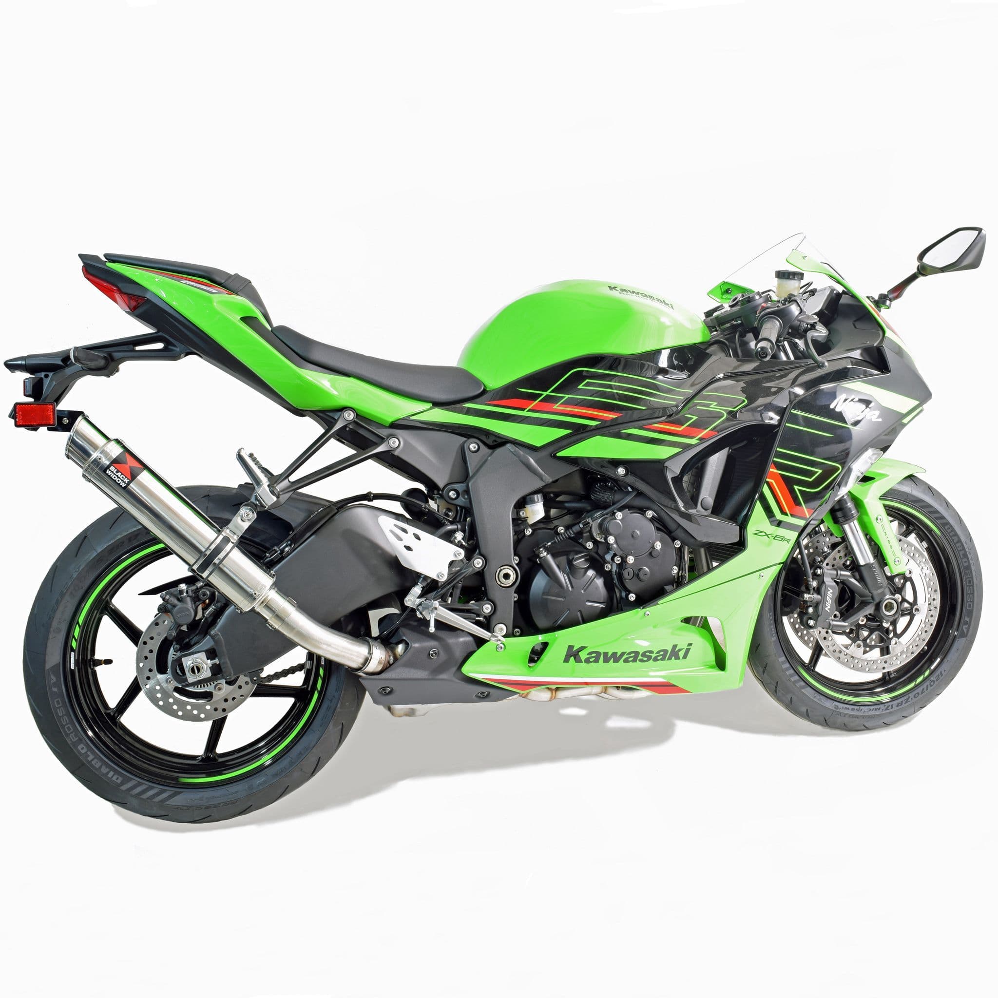 ZX636 ZX6R 2024 - 2026 Exhaust 350mm GP Round Stainless Silencer
