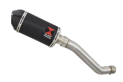 ZX6R ZX-6R 2003/2004 Exhaust Silencer 200mm Oval Black Stainless Carbon Tip