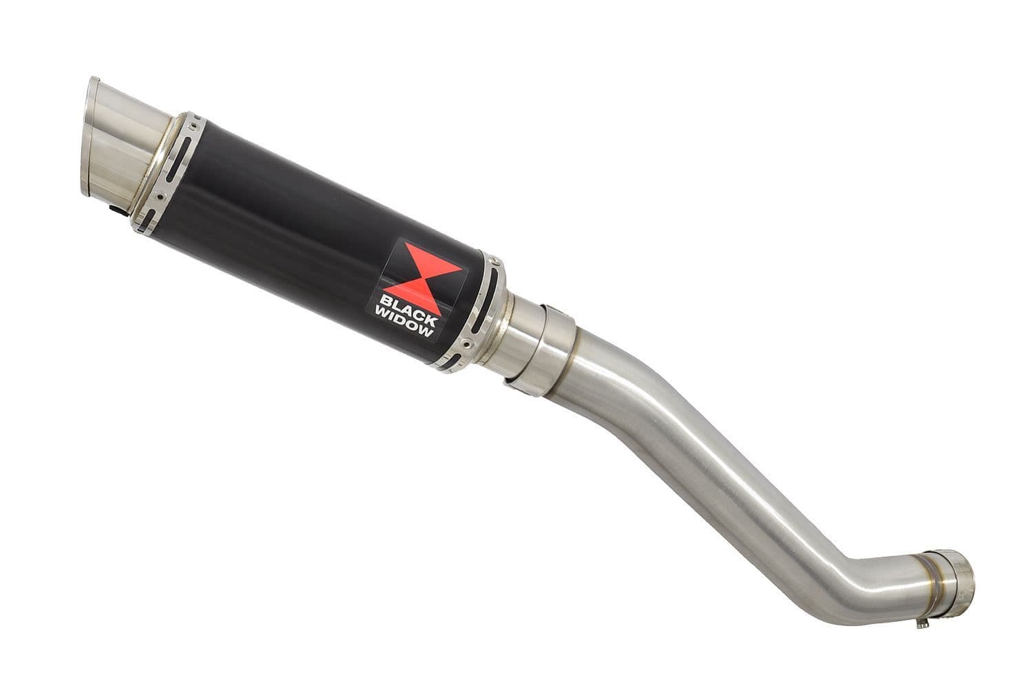 ZX6R ZX-6R 2003/2004 Exhaust Silencer 230mm GP Round Black Stainless