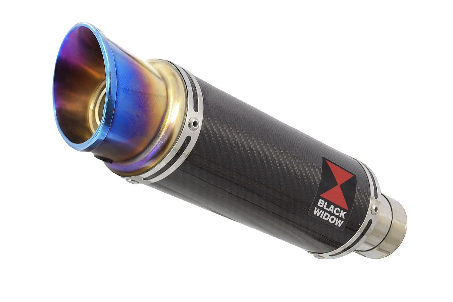 ZX6R ZX-6R 2003/2004 Exhaust Silencer 230mm GP Round Blue Tip Carbon