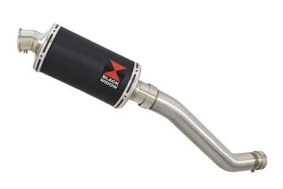 ZX6R ZX-6R 2003/2004 Exhaust Silencer 230mm Oval Black Stainless