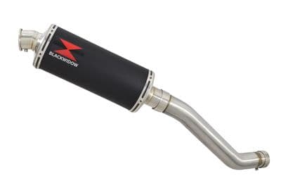 ZX6R ZX-6R 2003/2004 Exhaust Silencer 300mm Oval Black Stainless