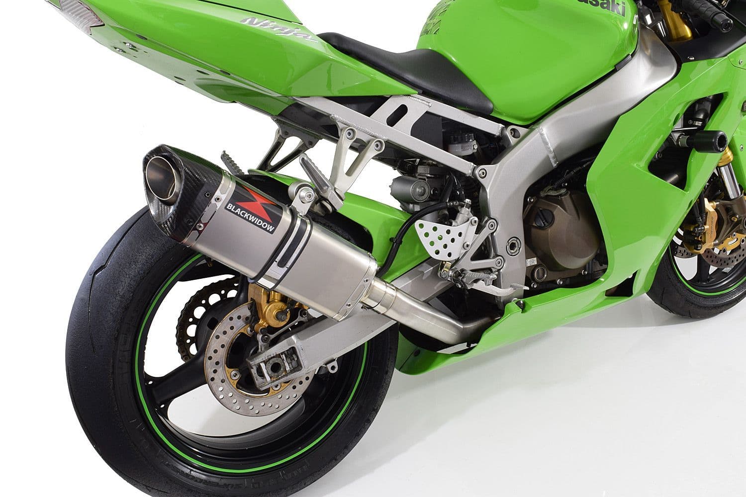 ZX6R ZX-6R 2003/2004 Exhaust Silencer 300mm Tri Oval Stainless