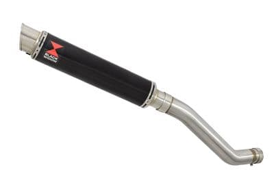 ZX6R ZX-6R 2003/2004 Exhaust Silencer 350mm GP Round Black Stainless