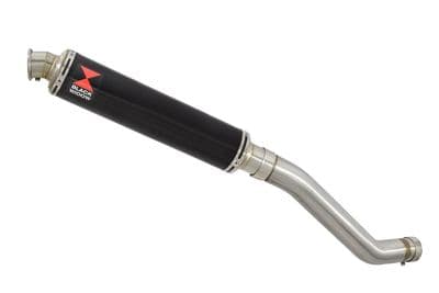 ZX6R ZX-6R 2003/2004 Exhaust Silencer 350mm Round Black Stainless