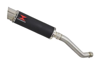 ZX6R ZX-6R 2003/2004 Exhaust Silencer 360mm GP Round Black Stainless