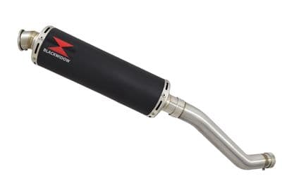 ZX6R ZX-6R 2003/2004 Exhaust Silencer 400mm Round Black Stainless