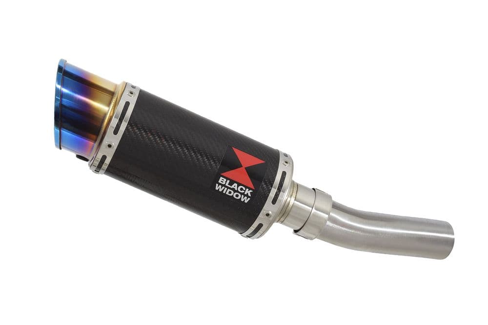 ZX6R ZX6R 20092023 Exhaust Silencer 200mm Carbon Round Blue Tip